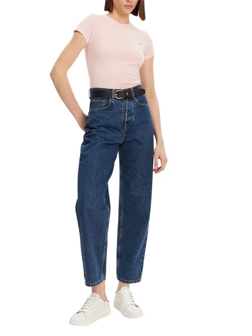T-shirt donna rosa in cotone Tommy Jeans | DW0DW20459TH3
